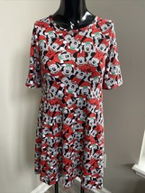DISNEY Minnie Mouse red dress face Minnie Size Large (10-12) - $9.85