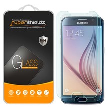 (2 pack) for samsung galaxy s6 tempered glass screen protector, anti scratch, bu - £10.26 GBP