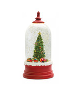 LED Snow Globe Bell Jar with Christmas Tree Scene 10.5&quot;H - $102.42