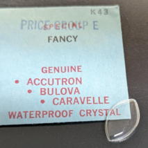 Genuine NEW Bulova Ladies Fancy Replacement Watch Crystal Part# K43 - £12.61 GBP
