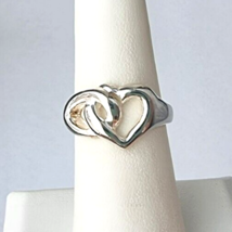 925 STERLING SILVER INFINITY AND HEART  RING SIZE 6.75 - $631.68 MXN