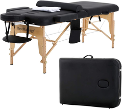 Massage Bed Portable Massage Table 28 Inche Wide Lash Bed Heigh Adjustab... - $222.69