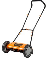 16-Inch 5-Blade Push Reel Lawn Mower By Lawnmaster Lmrm1602. - $108.97