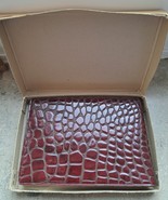 Vintage Crocodile Leather Imitation Paperback Book With Pencil In Origin... - $77.45