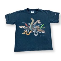 Wild Cotton Two-Sided Snakes T-Shirt 2006 St Louis Zoo Missouri Youth M ... - £11.66 GBP