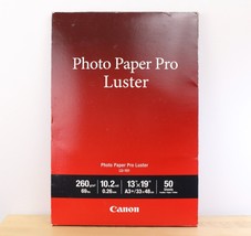 Lot of 2 NEW Boxes 13x19 Paper Canon Photo Paper Pro Luster &amp; Epson Watercolor - $49.49