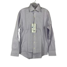 The Shrtt Mens Button Up Shirt Size Small Purple Plaid Slim Fit Long Sleeve - £19.91 GBP