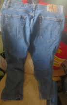 Levi&#39;s 505 Regular Fit Jeans Mens 32x30 Blue Stretch Denim Zip WPL423 - £14.98 GBP