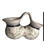 Jewish Ritual Hand washing Shabbat Holiday Double Cup Unique Floral Design - $36.59 CAD