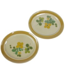 Set 2 Vtg 60s 70s Franciscan PEBBLE BEACH 13&quot; Oval Serving Platters Earthenware - £27.54 GBP