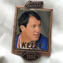 Jim Kelly Action Packed 1994 NFL Bills Vintage Pin Button Pinback - £9.88 GBP