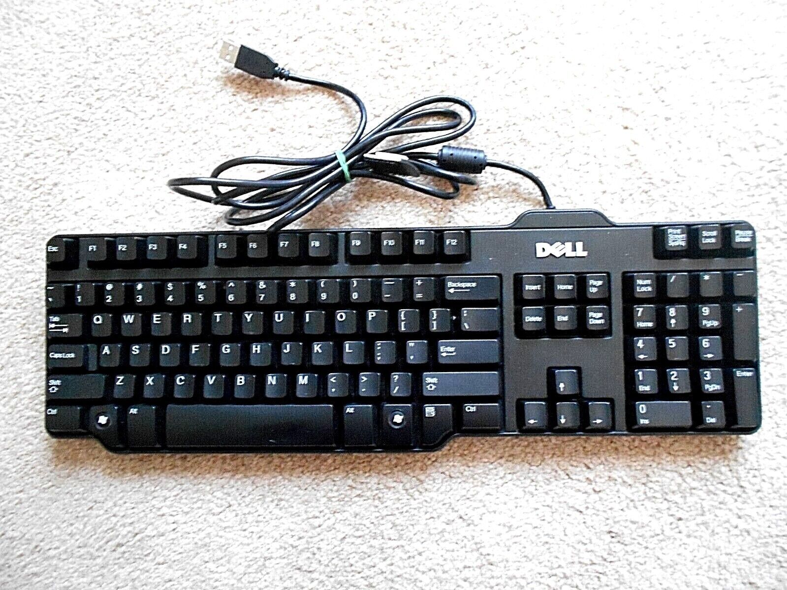 Dell Black Wired USB Keyboard Model SK8115 - $14.84