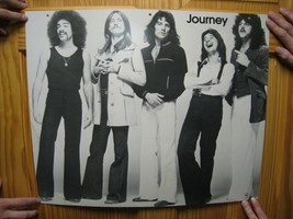 Journey Poster Bandshot Black And White Early Steve Perry - £141.41 GBP