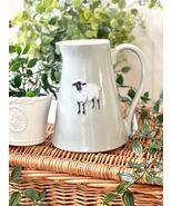 Stoneware Embossed Grey Jug - Sheep - $796.57 MXN