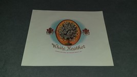 White Heather Embossed Cigar Label VINTAGE - £9.50 GBP