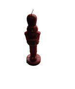 Christmas Winter Seasonal Red Nutcracker Candle 8 Inches Tall. - $10.84
