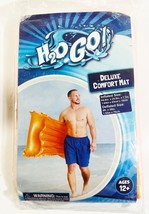 H2O GO  Deluxe Comfort Mat ORANGE Float Ages 12+ 64.6&quot; x 24.8&quot; x 7.1&quot; NE... - £13.88 GBP
