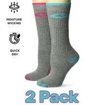 Drake Womens Outdoor Merino Wool Acrylic Nylon Cushion Boot Crew Socks 2 Pack - £11.78 GBP