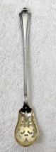 Plymouth Sterling by GORHAM Olive Spoon Pierced 5 3/4&quot; Handle Gold Wash ... - $1,093.61 MXN