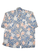 Vintage Ocean Pacific Hawaiian Shirt Mens XL Blue Floral OP Beach 100% C... - £19.99 GBP