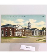 Vintage Linen Postcard 1943 Fayetteville Senior High School North Caroli... - $21.83 CAD