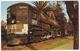 Postcard Train Last Steam Locomotive Southern Pacific Sacramento California - £3.14 GBP