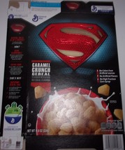 General Mills Collectable Superman Caramel Crunch Cereal Empty Box 2016 - $3.99