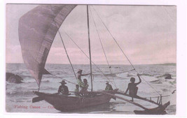 Fishing Outrigger Canoe Colombo Ceylon Sri Lanka 1910c postcard - £3.96 GBP