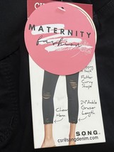 new S.O.N.G. Women&#39;s Curvy Skinny Ankle Grazer MATERNITY JEANS sz S blac... - €15,99 EUR