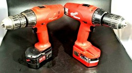 2 Milwaukee 1/2&quot; Drill Driver With 2 Refurbished Batteries - £63.07 GBP