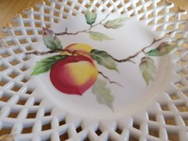 Lefton 1960&#39;s Decorated Plate 8&quot; China Open Basket Weave Pattern #WK711P... - £11.42 GBP