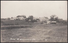 North Whitefield, Maine Pre-1920 RPPC #17 - Panoramic Town View Postcard - £19.44 GBP