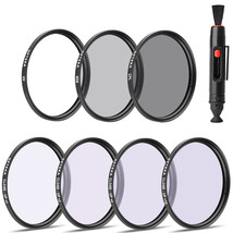 Opteka 58mm 4PC Close-Up &amp; 3PC Filter Kit for Canon EF 100mm f/2 USM Lens - £31.28 GBP