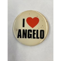 I Love Angelo Vintage 1980s Pinback Button - $11.49