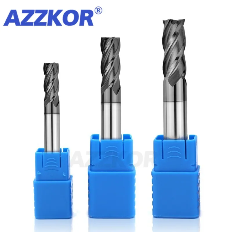 Milling Cutter Alloy Coating Tungsten Steel Tool cnc hing EndMill AZZKOR top  mi - $164.07