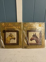 Lot Of 2 Needle Pointers HORSE Needlepoint Kit Horse Head Profile 5440 5441 - $24.74