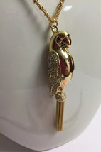 Kate Spade New York out of office Gold Pave Parrot Locket Pendant Neckla... - £38.46 GBP