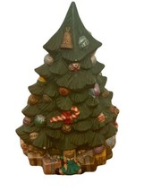 Vintage 1974 Ceramic Christmas Tree Ceramichrome Hand Painted Calif USA 15&quot; Tall - £47.92 GBP