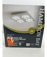 Hampton Bay Garfield 11 In 4-Light LED Track Flush Mount New Free Shipping - $31.75 CAD