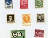 8 Different Unused Unhinged Canal Zone Stamps Gorgas Hodges Rousseau Wil... - $17.82