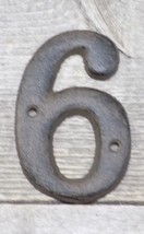 Rustic BROWN Cast Iron Metal House Numbers Street Address # Phone Number... - $8.17 CAD