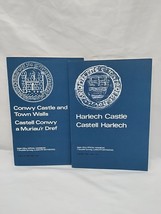 (2) Cowny Castle And Town Walls / Harlech Castle Castell Harlech Guide B... - $27.72