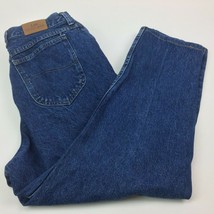 Lees Original Jeans Women&#39;s Dark Wash Blue Denim Size 16 Short - £27.52 GBP