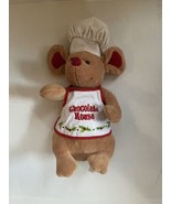 Mouse Chef Plush Dan Dee Collector&#39;s Choice Stuffed Animal Rare Chocolat... - £10.86 GBP