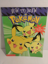 Softcover Book How to Draw Pokemon Scholastic 1st Printing 2002 - £4.38 GBP