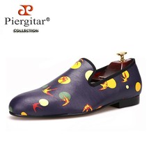 new style Handmade men loafers with Mixed Colors printing Big size Men&#39;s casual  - £175.95 GBP