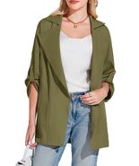 Onedreamer Women's Military Jacket Lightweight Oversized Utility Coat Si... - $388.54 MXN Onedreamer Women's Military Jacket Lightweight Oversized Utility Coat Si... - $388.54 MXN