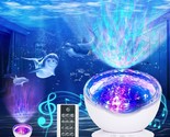 Ocean Wave Projector, 12 Led Remote Control Night Light Lamp Timer 8 Col... - £34.79 GBP