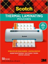 Scotch Dry Erase Thermal Laminating Pouches, 50-Pack, Works With, Tp3854-50De - £23.85 GBP