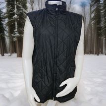 Eddie Bauer Lightweight Vest Womens 2XL Black Diamond Quilted Sleeveless... - €18,94 EUR